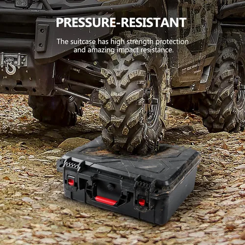 Vista 7 de Kinghardcase Estuches para armas de mano, 5 estuches para pistolas y 21 cargadores Estuches para pistolas precortados con múltiples pistolas a
