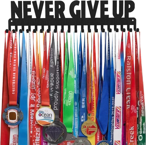 Vista 21 de Medal Hanger Display Rack-Wall Mount Steel for 63+ Medals Easy to Install