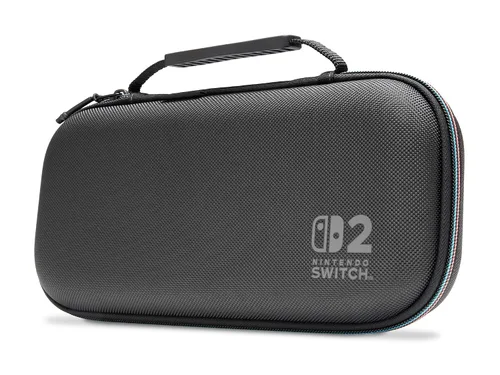 Vista 4 de PowerA Funda protectora para Nintendo Switch 2, color negro, con licencia oficial, almacenamiento protector, capacidad para hasta 9 tarjetas