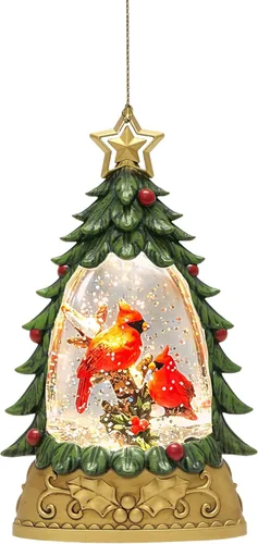 Vista 10 de Globo iluminado con purpurina para adornos de árbol de Navidad o decoración Ornamento de muñeco