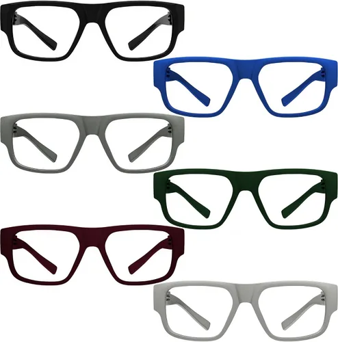 Vista 16 de Eyekepper Gafas de lectura con marco rectangular para hombre y mujer, color negro +0.50 1 unidad de color negro.