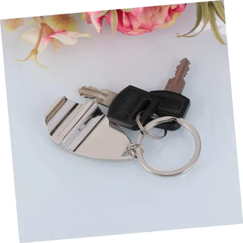 Vista 4 de UPKOCH 3 piezas de abrelatas llavero para hombres, llavero de coche para hombres, llavero de cerveza, llavero de vino de metal plateado para hombre