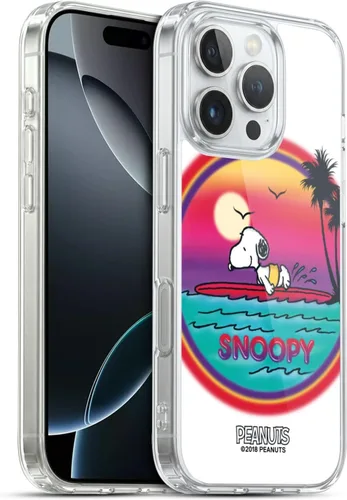 Vista 93 de Head Case Designs Funda de gel con licencia oficial de Peanuts Beach Surf Snoopy Boardwalk Airbrush [protección de grado militar] compatible