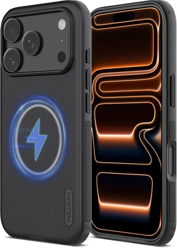 Vista 8 de Nillkin Frosted Shield - Funda para iPhone 17, compatible con MagSafe, perfil delgado, protección contra caídas de grado militar, a prueba