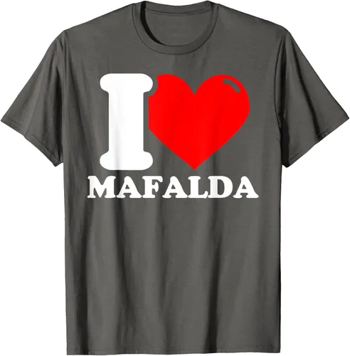 Vista 30 de Camiseta I Love Mafalda, Negro