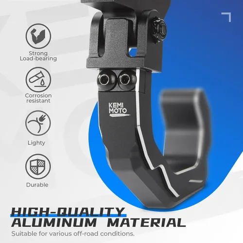 Vista 6 de KEMIMOTO - Gancho de aluminio para casco de UTV para auriculares para barra de rollo de 1.6 a 2 pulgadas Compatible con Polaris RZR Ranger, Can Am