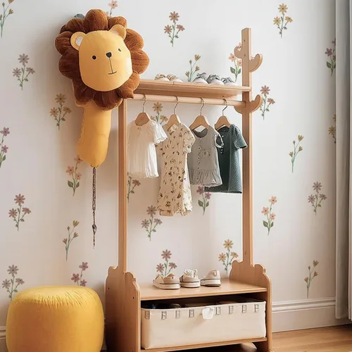 Vista 5 de funlife 72 PIEZAS Adhesivos de pared de flores de acuarela, para pegar y quitar, decoración de pared para dormitorio de niñas, flores boho
