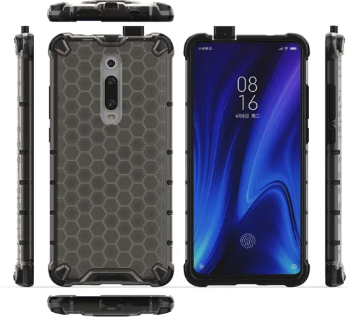 Vista 185 de Pzwoxukhov Funda compatible con Redmi A1, compatible con Redmi A2 Honeycomb Anti-caída Absorción de Golpes Negro