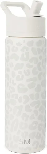 Vista 70 de Simple Modern botella de agua con tapa con pajita, termo de acero inoxidable con aislamiento al vacío, reutilizable, sin BPA, sin fugas