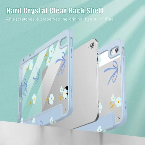 Vista 4 de Funda Mektron para iPad 2025 de 11 pulgadas (Chip A16) de 11ª generación, Compatible con iPad de 10ª generación de 10.9 pulgadas 2022, con soporte