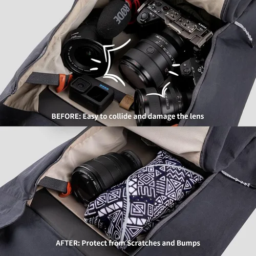 Vista 2 de PGYTECH Funda Protectora, Envoltura de Lente Antiarañazos, Protector de Lente, Paño Autoadhesivo Mágico Protector de Cámara para DSLR/Lente