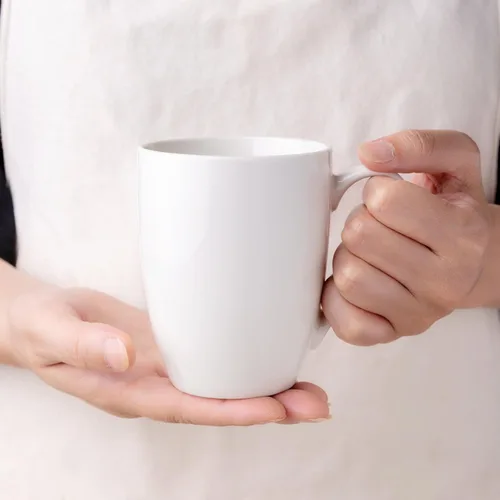 Vista 24 de GBhome Juego de 6 tazas de café de 12 onzas, tazas de café de cerámica con flores adhesivas para hombre, mujer, mamá, papá, juego de tazas de café