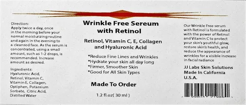 Vista 2 de Suero sin arrugas con retinol, vitamina C y E, colágeno y ácido hialurónico (1.2 onzas)