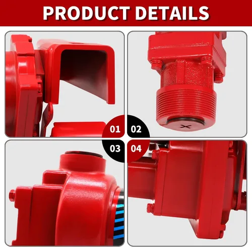 Vista 5 de Bomba de transferencia de combustible a prueba de explosiones de 12 voltios y 15 GPM (paquete A) Fuel Transfer Pump Compatible with Gasoline