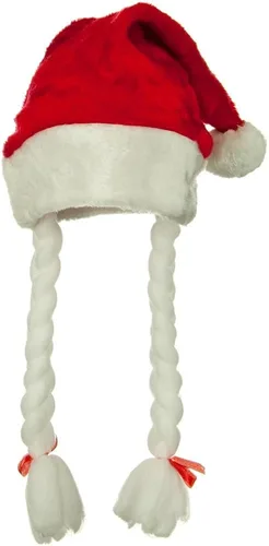 Vista 5 de X-mas Hat-Pigtails Christmas Pom Pom Beanie