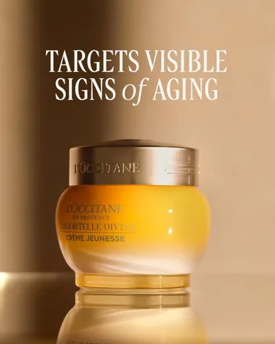 Vista 3 de L'OCCITANE Immortelle Divine Crema Reafirmante para la Cara: Nuestra Crema #1, Mejora las arrugas, Piel Suave, Hidratante Diario para un Resplandor