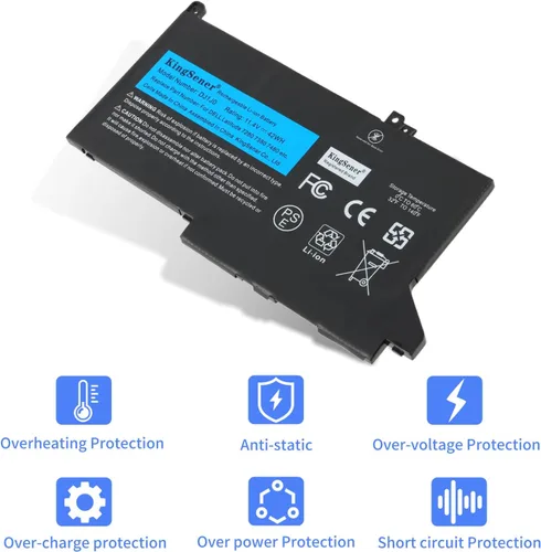 Vista 4 de DJ1J0 - Batería de repuesto para Dell Latitude 7280 7290 E7280 E7290 13 7380 7390 E7380 E7390 14 7480 7490 E7480 E7490 Series DJ1JO P28S P28S P28S