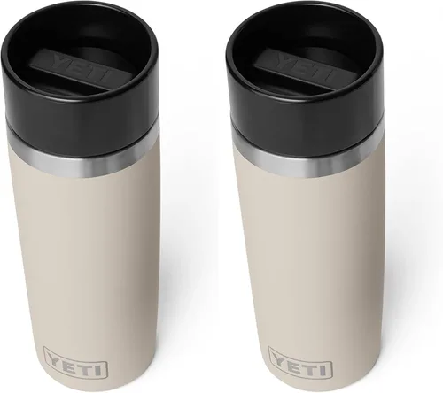 Vista 45 de YETI Rambler - Botella de viaje de 8 onzas, acero inoxidable, aislada al vacío con tapa a prueba de fugas, color negro