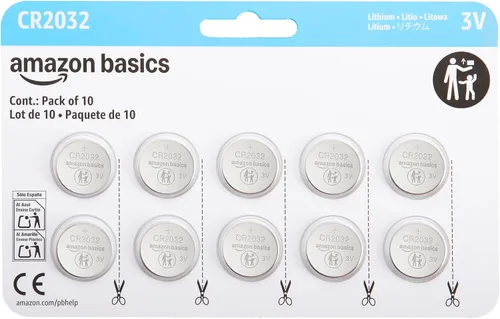 Vista 5 de Amazon Basics Baterías de litio CR2032, paquete de 4, paquete a prueba de niños, sin recubrimiento, compatible con AirTag