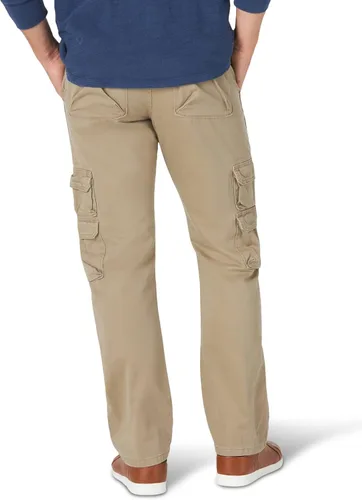 Vista 3 de Wrangler Authentics - Pantalón cargo de pierna recta y ajuste holgado para hombre