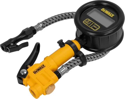 Vista 2 de Inflador digital de 2.5 pulgadas con manguera trenzada de acero de 12 pulgadas (0 a 200 PSI)