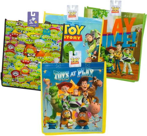 Vista 3 de Fast Forward Toy Story - Mochila para niños - Paquete de bolsa de viaje de Toy Story con mini mochila de Toy Story de 11 pulgadas, bolsa con cordón