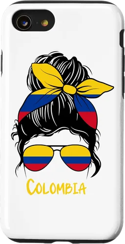 Vista 18 de Colombian Girl Bandana Glasses Flag Colors Latina Pride Case for iPhone 17
