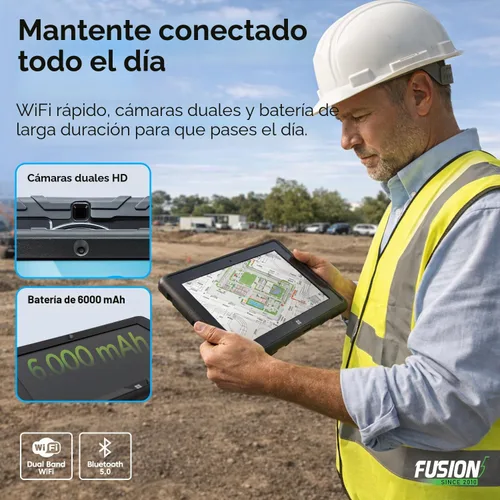 Vista 8 de Fusion5 Tablet PC profesional resistente con Windows 11 de 10.1 pulgadas, 12 GB de RAM, SSD de 256 GB, Intel de 13ª generación, tableta Full HD