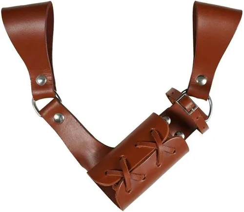 Vista 7 de Mythrojan Aventurero medieval de rana espada con soporte de cuero para Universal Rapier, espada ancha, Cutlass