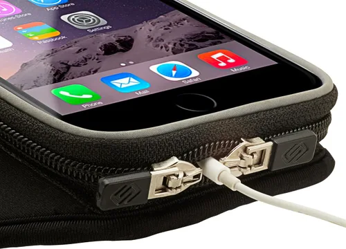 Vista 6 de Sporteer Entropy E8 - Brazalete acolchado para correr – Soporte de espuma viscoelástica contorneada para iPhone 17/16/15 Pro Max & Plus, Galaxy