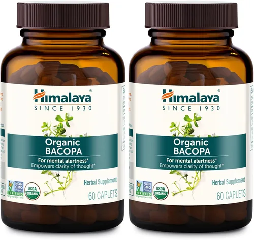Vista 9 de Himalaya Bacopa orgánica - Suplementos herbales de Bacopa Monnieri para el apoyo a la memoria y la concentración - USDA Orgánico, vegano, sin OMG