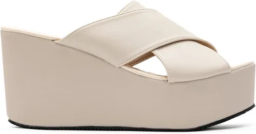 Vista 4 de NOMIMAS Sandalias de plataforma de ocio para mujer, con puntera abierta, elegantes sandalias de tacón alto