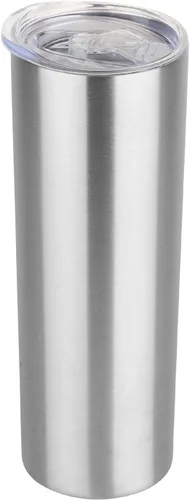Vista 14 de HASLE OUTFITTERS Juego de vasos delgados de 20 onzas a granel, vasos delgados aislados de acero inoxidable con tapas, tazas de café reutilizables