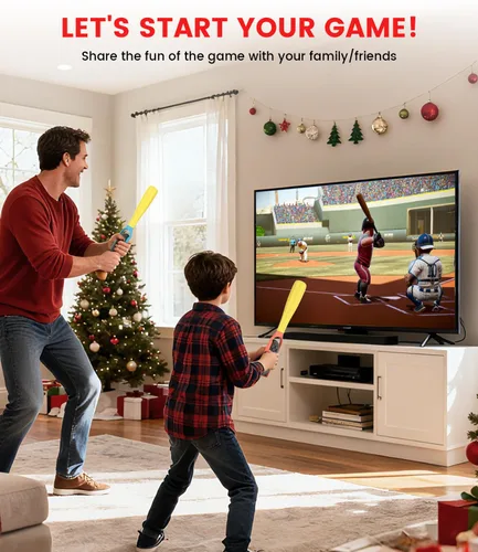 Vista 6 de Baseball Stick Game Accessories Compatible with Nintendo Switch 21