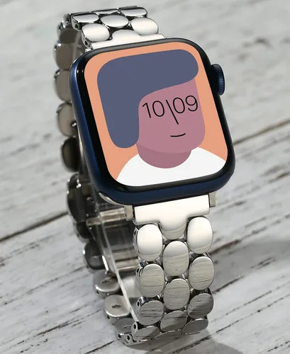 Vista 7 de Bonitas correas compatibles con Apple Watch de 1.575 pulgadas, 1.614 pulgadas, 1.654 pulgadas, 1.732 pulgadas, 1.772 pulgadas, 1.772 pulgadas, 1.772