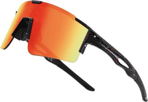 Vista 14 de DUCO Non Polarized Sports Sunglasses UV400 Running Shades DC0032 Impact-resistant Cycling Goggles Non-Slip Baseball Glasses Included Carry Case
