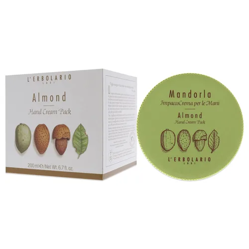 Vista 4 de L'Erbolario Crema de manos de almendras - Loción hidratante de manos para mujeres y hombres con aceite de almendras y extracto - Fragancia dulce