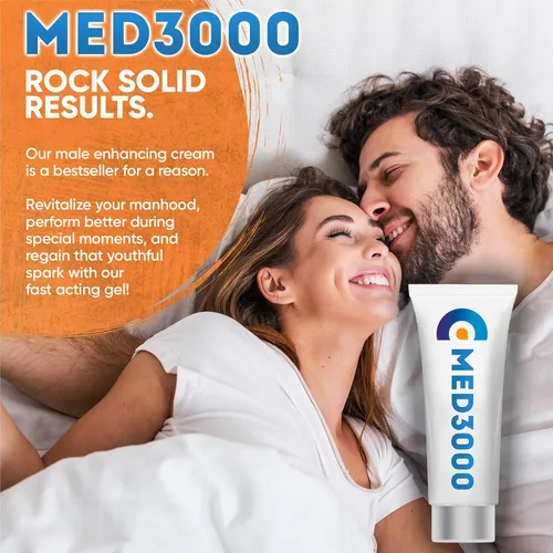 Vista 4 de Gel Med3000 para hombres - Potente crema ED y potenciador del flujo sanguíneo - Crema para suplementos de disfunción eréctil