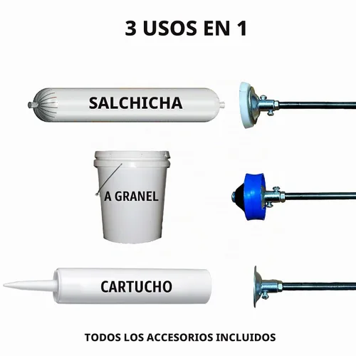 Vista 2 de Pistola de calafateo, paquetes a granel/salchicha, negro, 24 oz.