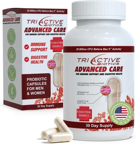 Vista 8 de Essential Source TriActive Biotics Advanced Care - Probióticos de 20 mil millones de UFC para la salud digestiva, suplemento de apoyo inmunológico