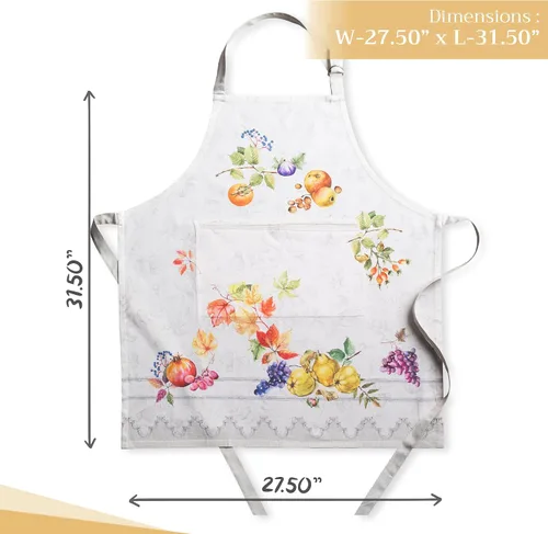 Vista 996 de Maison d' Hermine Delantales para mujer con bolsillo, 100% algodón (27.50 x 31.50 pulgadas)