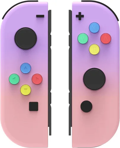 Vista 3 de EKEPIN NS Joycon - Carcasa para mando de mano para Nintendo Switch Joy-Con (LR), carcasa de repuesto para bricolaje con botones de colores sin