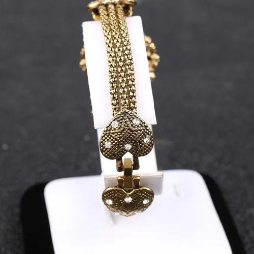 Vista 6 de egztika Turquía Joyería Bohemia Pulseras de Bangle de Color Oro para Mujer