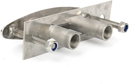 Vista 8 de Amarine Made Par de botes marinos de acero inoxidable 316 Pull up Cleat Flush Mount Cleat Lift
