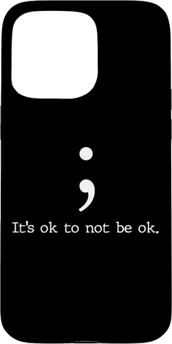 Vista 30 de Mental Health Awareness Shirts Semicolon Quote Gift Case for iPhone 17