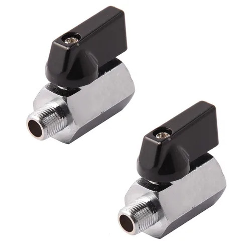 Vista 10 de Válvula de bola de latón mini NPT hembra x macho de 1/2