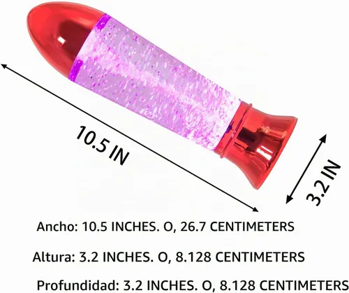Vista 2 de YAKii - Lámpara de tornado LED que cambia de color, 10.5", juguete de ciencia que genera un tornado, funciona con pilas o un cable USB.