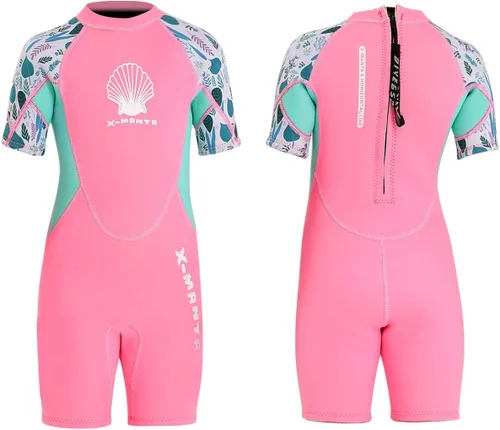 Vista 7 de Traje de neopreno completo para niños de 0.098 pulgadas (0.098 in), protección UV, mantiene el calor, trajes de neopreno de manga larga