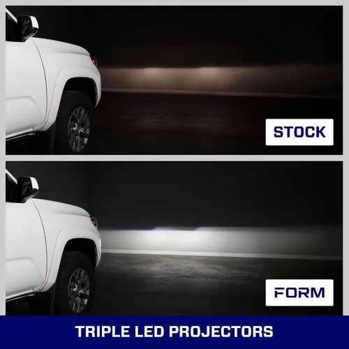 Vista 8 de Form Lighting Faros LED con DRL seleccionable compatible con Toyota Tacoma 2016-2023 (pareja)