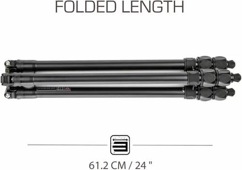 Vista 4 de 3 Legged Thing Charles 2.0 Sistema de trípode de aluminio – Trípode de cámara ajustable con 3 patas desmontables para conversión de monopié